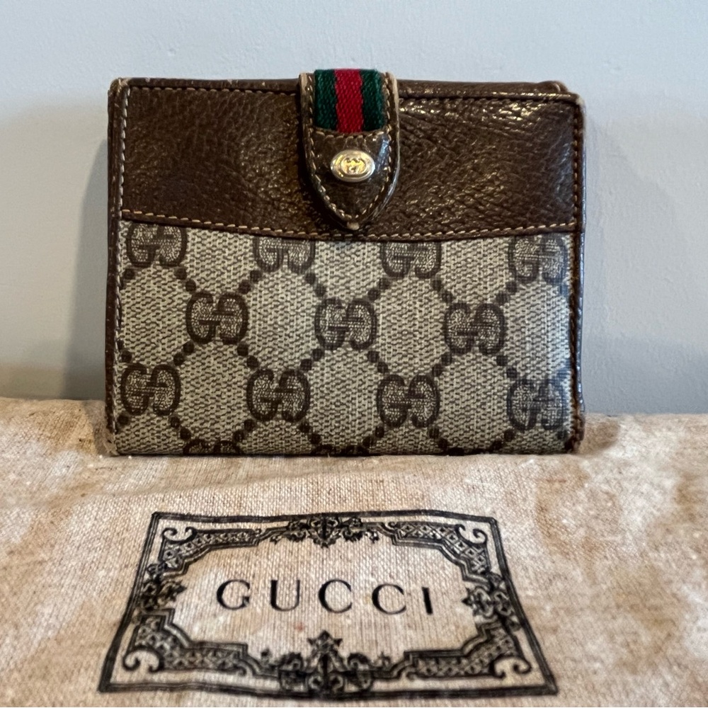 Gucci - Wallet - Vintage GG Logo Supreme Monogram Limited Edition Sherry Line - Picture 2 of 16